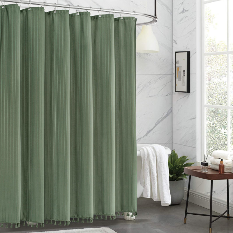 Rideau de douche bohème Sage Green