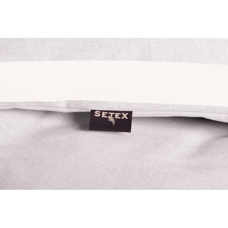 Striped Duvet Cover Set with Pillowcases Included, 200 x 220 cm - 2 Pillowcases (80 x 80 cm), Grey