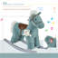 Cheval à bascule en peluche QABA pour enfants avec ours, chaise pour enfant