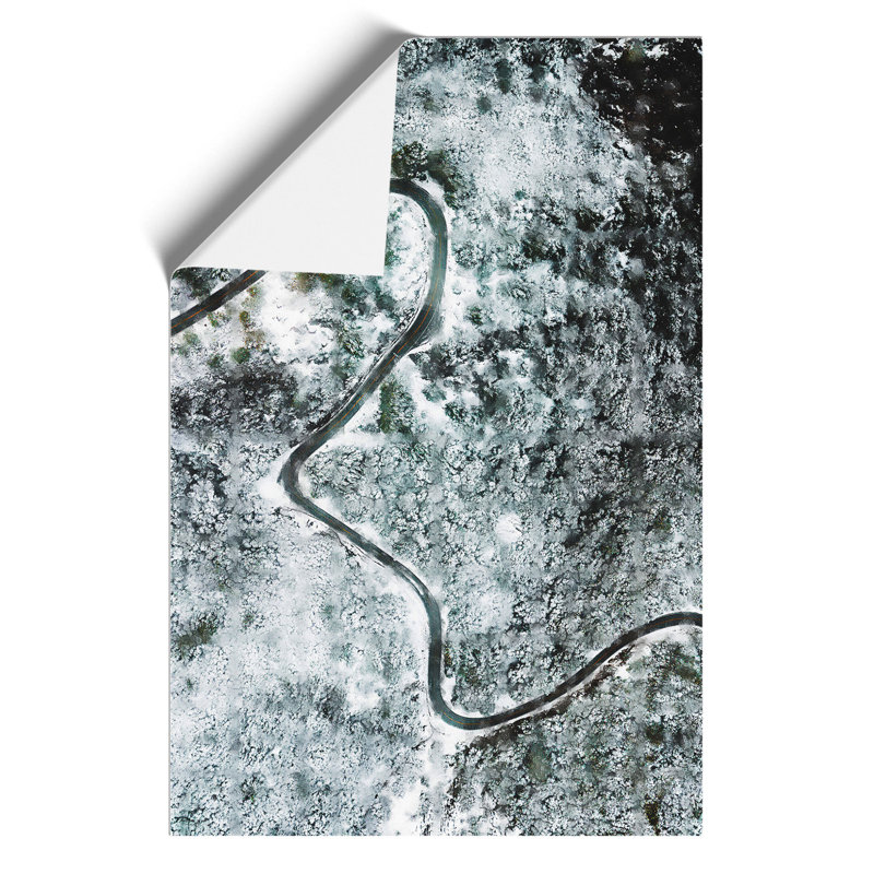 Winter Forest Painting - Frameless Print, 42cm H x 30cm W x 0.1cm D