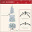 Sapin de Noël artificiel enneigé 6 pi avec des branches réalistes, 250 lumières DEL et 462 pointes
