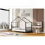 Lit plateforme simple en métal, noir-1991379249