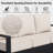 Abdullah 5-Piece Outdoor Aluminum Patio Conversation Set with Fire Pit Table, Swivel Chairs, Sofa and Gray Cushions-301549230