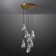 7-Lights Raindrop Solid Thick Glass Pendant light