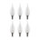 4 Watt (40 Watt Equivalent), CA10 LED, Dimmable Light Bulb, Cool White (2700K) E12/Candelabra Base