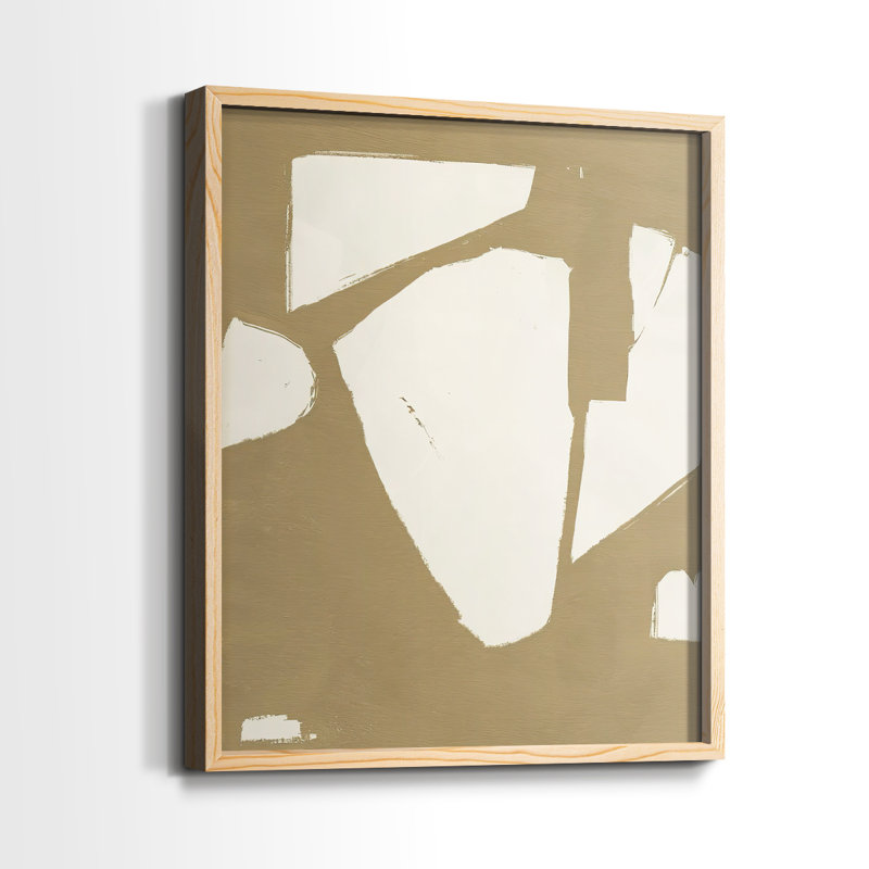 ChunkyAbstractII Framed Print - Solid Wood, 11" H x 9" W