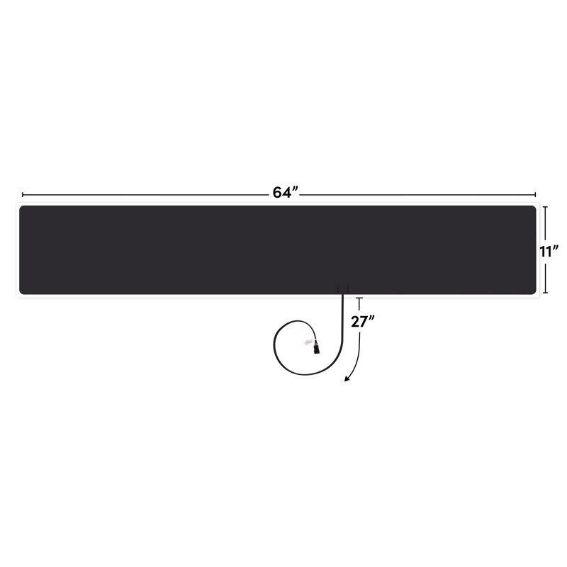 FeelsWarm Countertop Heater Kit, 0.03" H x 64" W x 11" D
