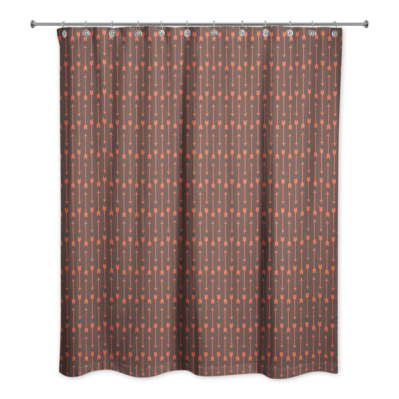 Rideau de douche simple Cramlington, Brun