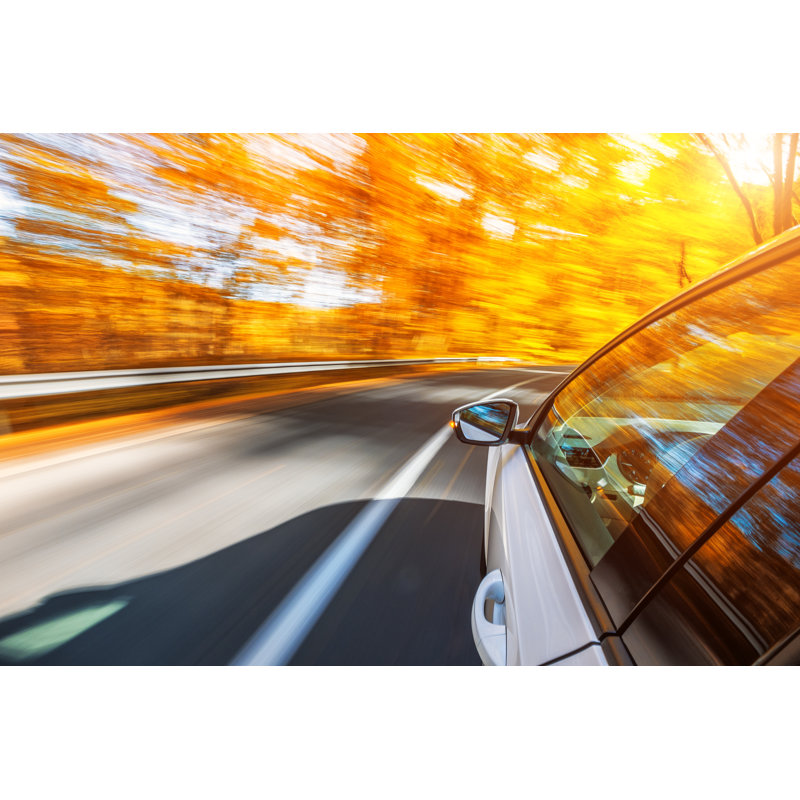 Driving In The Fall by Gehringj - No Frame Art Prints on Canvas, 61cm H x 91cm W