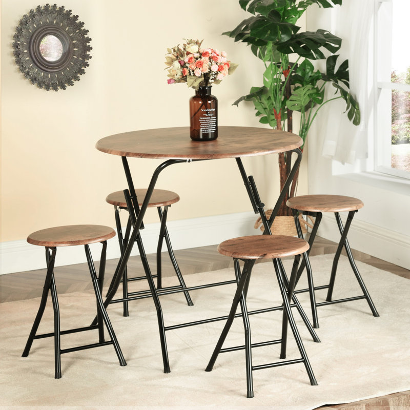 Aillene 4 - Person Dining Set, 29.5cm H x 29.5cm L x 29.5cm W