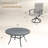 50" Round Patio Dining Set For 6-Person With Swivel Chairs-1445337204-1445337199