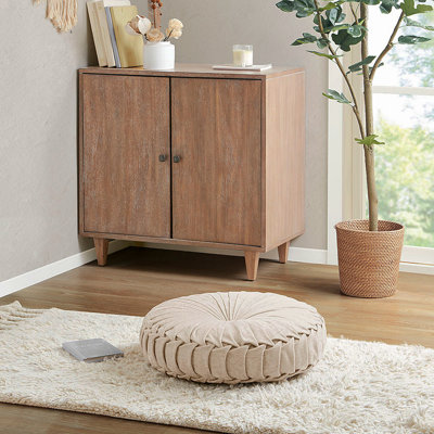Coussin de sol rond en poly chenille