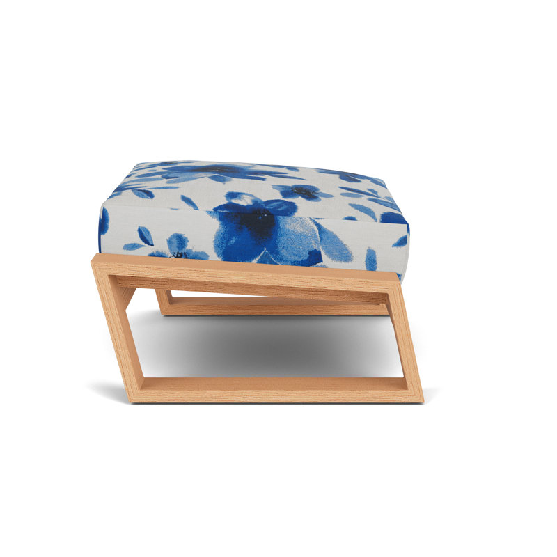 Pursuit Outdoor Ottoman, Watercolor Blossom Capri