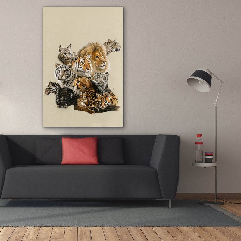 Impression sur toile «Dakota All In The Family» par Barbara Keith, H 60 po x l 40 po x P 1,5 po