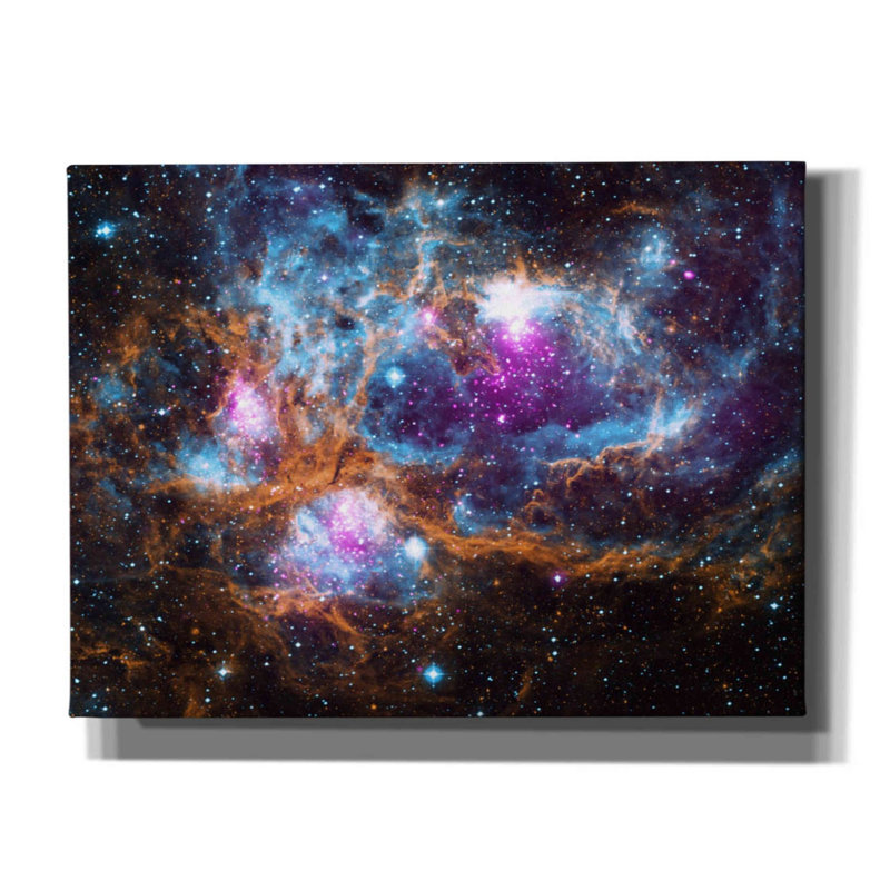 «Cosmic Winter Wonderland», art mural sur toile, H 12 po x l 16 po x P 0,75 po