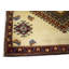 Tapis beige unique en laine noué à la main de style années 1970 de 2 pi x 2 pi 1 po Angelia