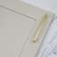 Brushed Brass Slim Square D-Bar Handles-120768037