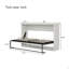 Lit escamotable horizontal simple, lit escamotable mural, armoire pliante