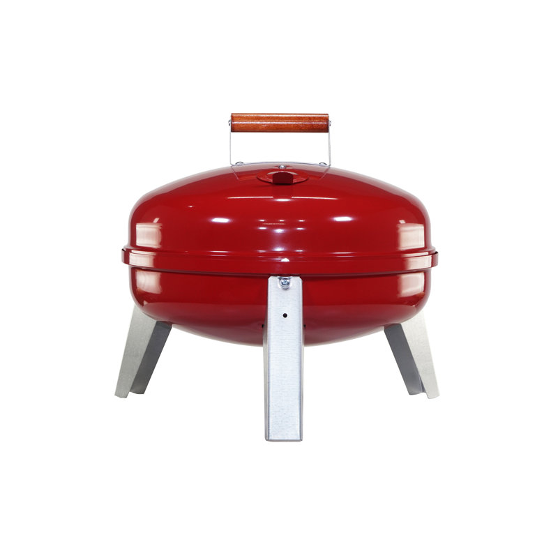 Americana Red Dual-Fuel Portable Charcoal and Electric Grill