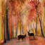 Christine Lindstrom - Wrapped Canvas Painting-19120093