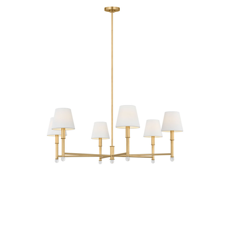 Wendt Chandelier, 6 Lights, 60.38" H x 40" W  x 40" D