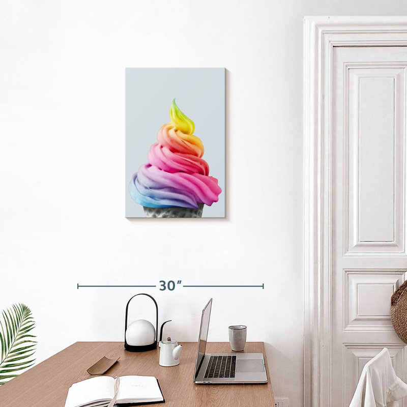 Yarlin Rainbow Ice Cream, H 24 po x l 16 po