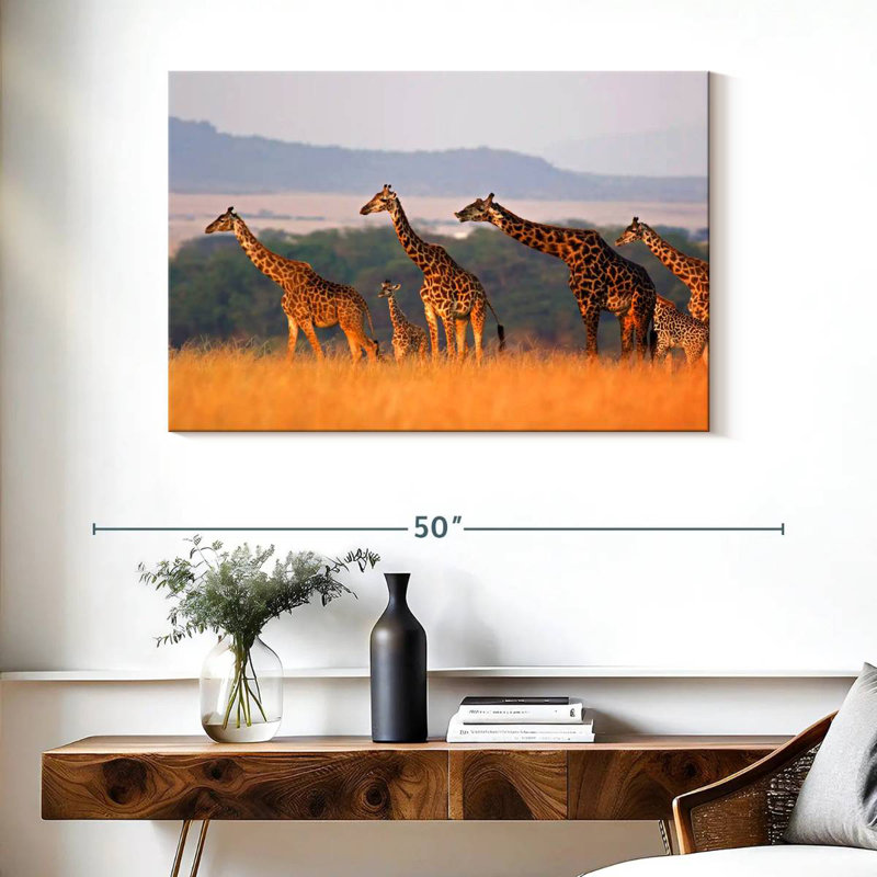 Crowle Giraffe Family Travel, H 26 po x l 39 po