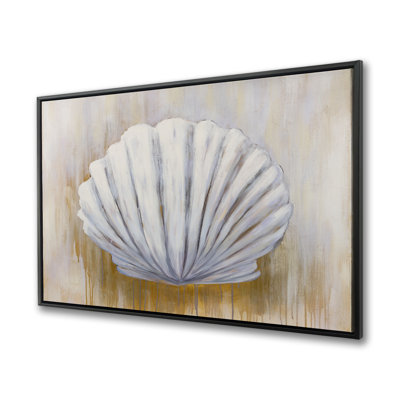 Feston Shell - Coastal Marine Framed Canvas for Home Decor
