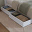 Lit plateforme en bois massif avec pied de lit et tiroirs sous le lit Asparas-1420412599-1420412598