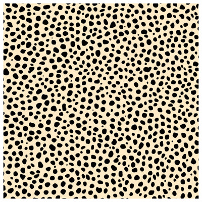 Black Beige Spots Canvas Gallery Wrap