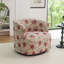 Fauteuil demi-tonneau pivotant rembourré Bryonie