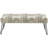 Castulo Multi Colored Cotton Fabric Tribal Home Bench with Metal Hairpin Legs-2025725405