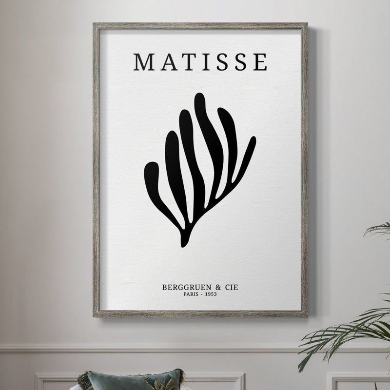 Matisse CDXIV, reproduction d'art encadrée - bois massif, H 11 po x l 9 po