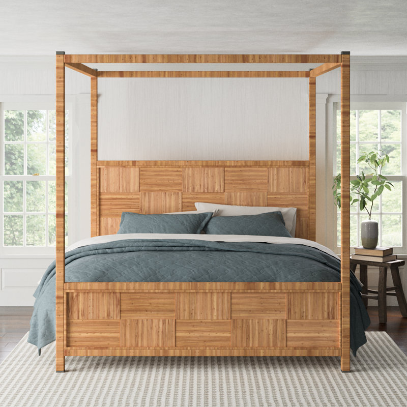Rosalie Woven Canopy Bed, King