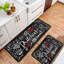 Ensemble de 2 tapis de cuisine Blackboard