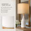 Ensemble de 2 lampes de table en céramique de 27 po pour salon de chambre à coucher, ensemble de 2 lampes de chevet de style campagnard, rétro, moderne, rétro et moderne
