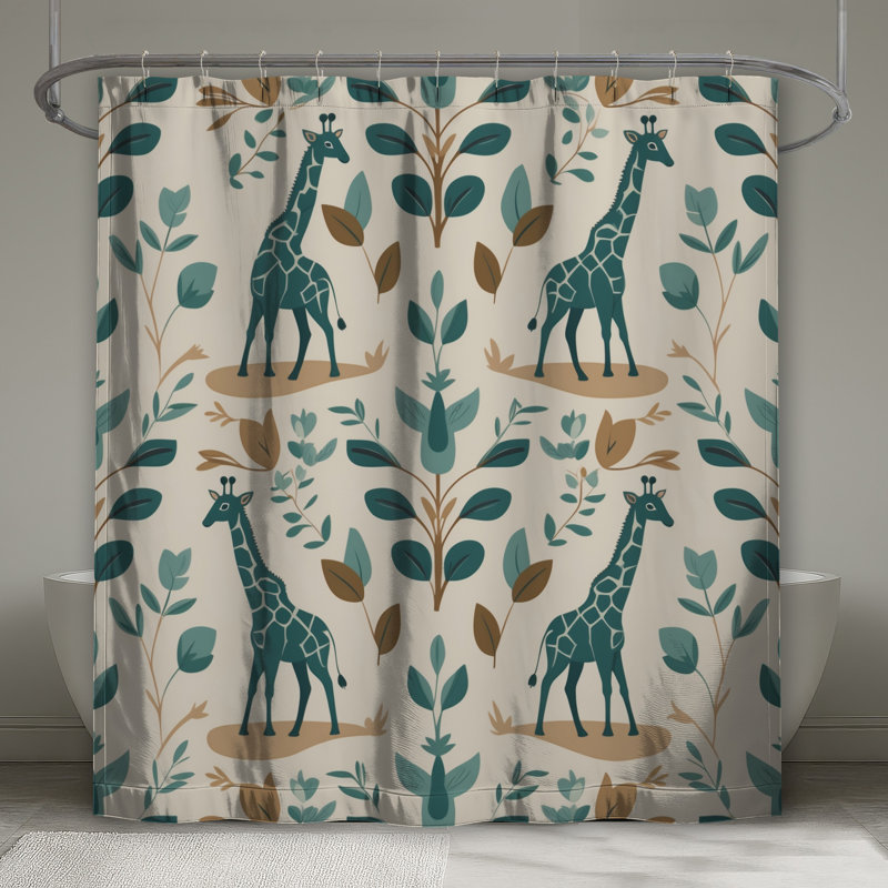Rideaux de douche Girafe, 70 po l x 72 po H