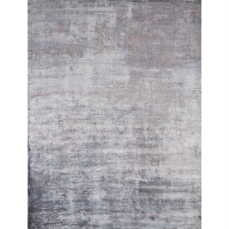 Tapis bleu ardoise Billy-James, Rectangle 3 pi 3 po x 5 pi 3 po