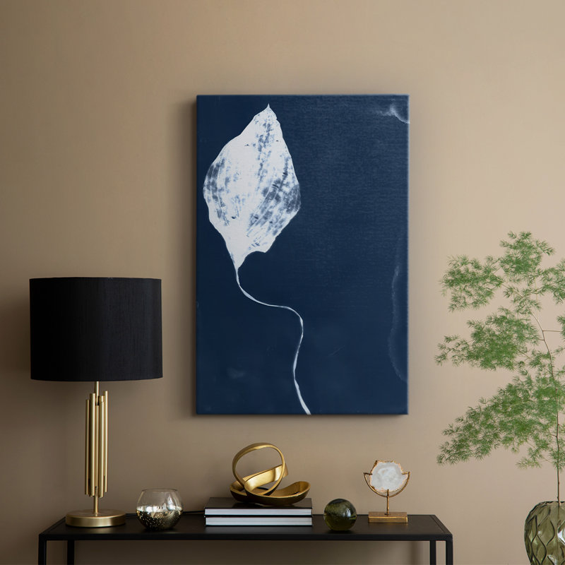 Cyanorphe feuille I - galerie Cavas, H 18 po x l 12 po
