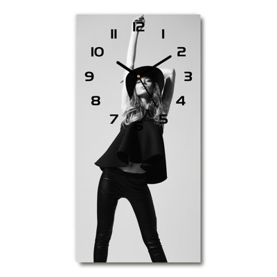 Jashawna Glass Wall Clock