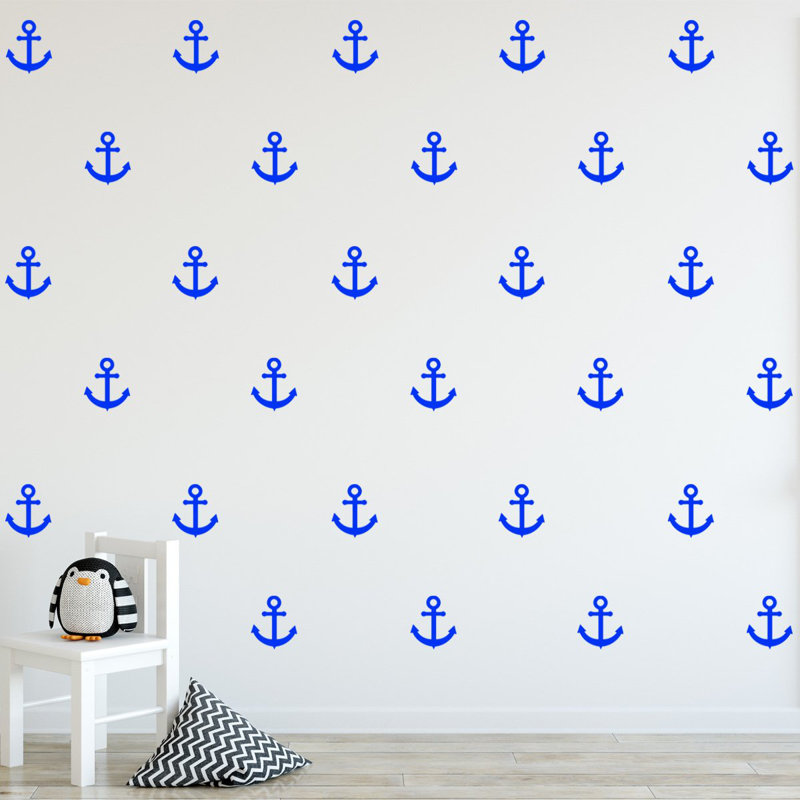 Décalcomanie murale ancrage Eyman, Bleu