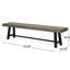 Grey Wood Bench For Gardens And Patios - Versatile Elegant Outdoor Seating Strong Enjoy