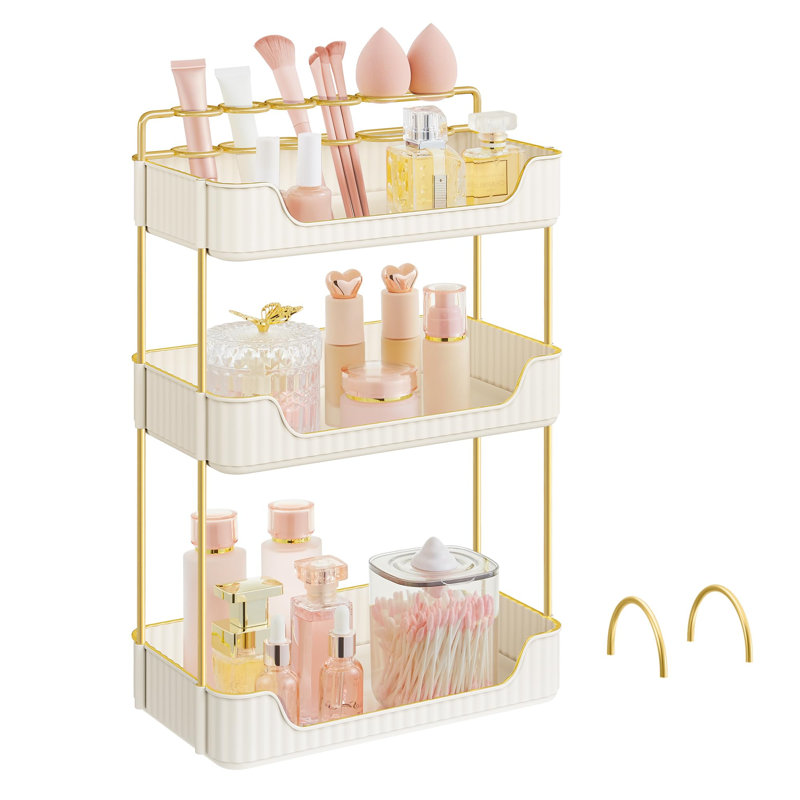 Betsabeth Plastic Makeup Organiser, Marble