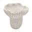 Pot à fleurs sable et ciment Nautilus avec finition texturée beige