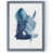 Toile avec cadre gris