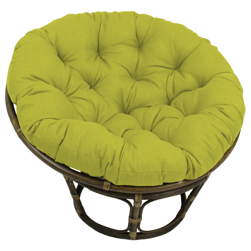 Outdoor 6'' Papasan Seat Cushion, Lime, 48" W x 48" D