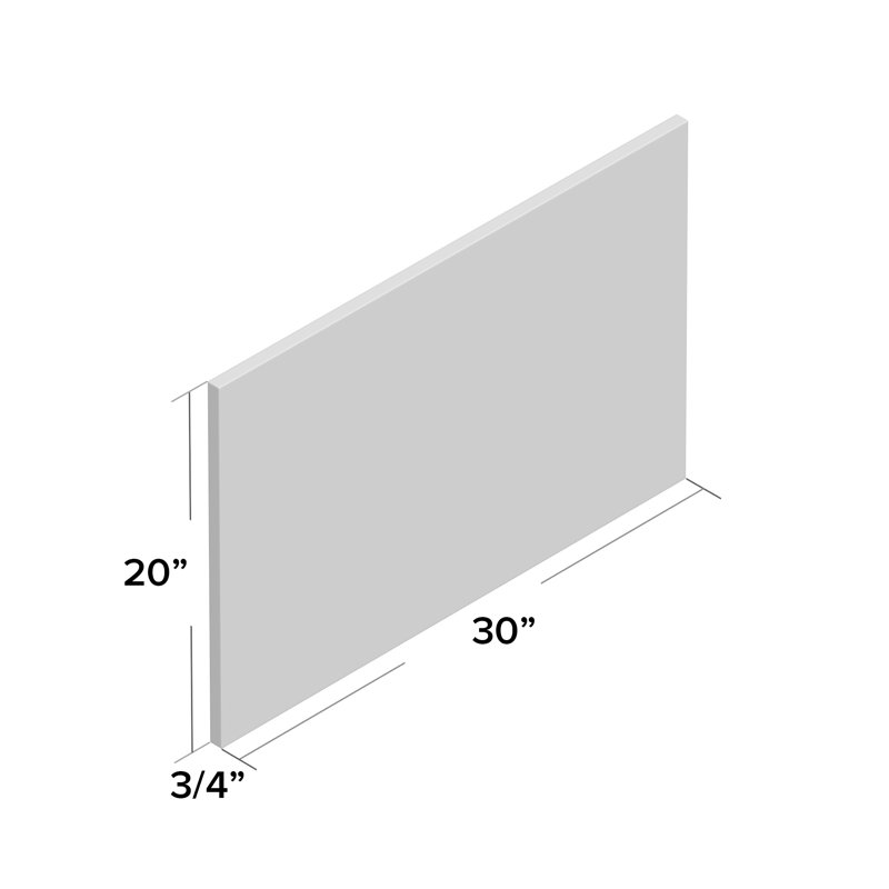 Tableau effaçable mural Imagine, H 20 po x l 30 po x P 0,75 po
