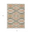 Tapis intérieur lavable abstrait ivoire 8 pi x 10 pi