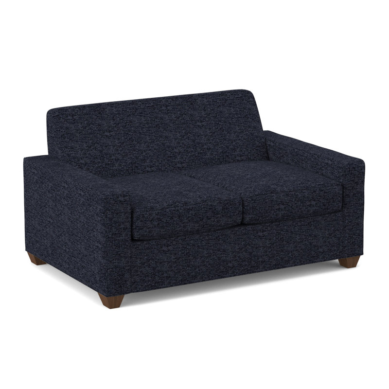 Avery 72" Square Arm Sofa, Montana Walnut, Antic Mimosa