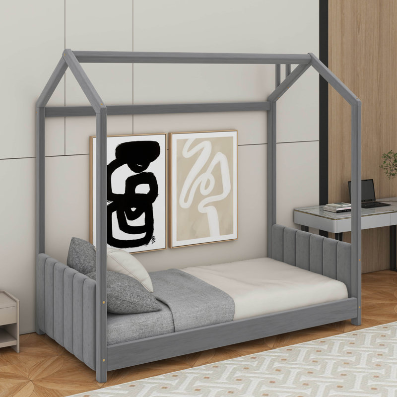 Lit en bois Velvet House, Lit double
